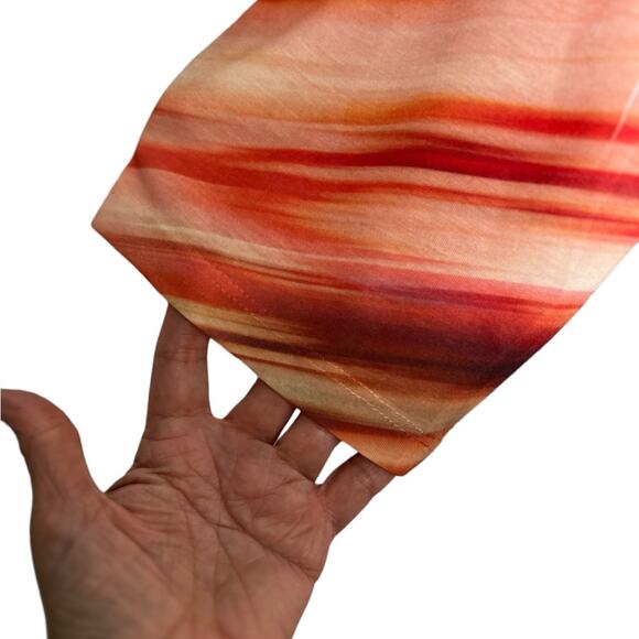 Chicos Tropical Print 3/4 Sleeve Top Size 2 - Picture 5 of 12